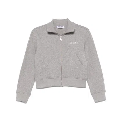 Attico Cotton Sweatshirts In Grey