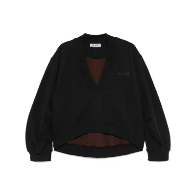 Attico Cotton Sweatshirts In Multicolor