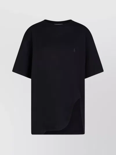 ATTICO COTTON T-SHIRT CREW NECK SHORT SLEEVES