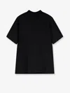 Attico Cotton T-shirt With Embroidered Logo On The Front In Black