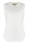 Attico The  Cotton Tank Top In White