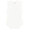 Attico Reese Cotton Jersey Tank Top In White