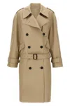 Attico Trench Beige In Nude