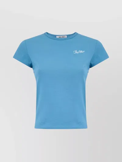 ATTICO CREW NECK JERSEY T-SHIRT IN SOFT FABRIC
