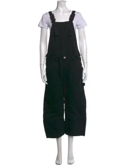Pre-owned Attico Crew Neck Overalls In Black