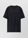 Attico Crew Neck Relaxed Fit Short Sleeve Top