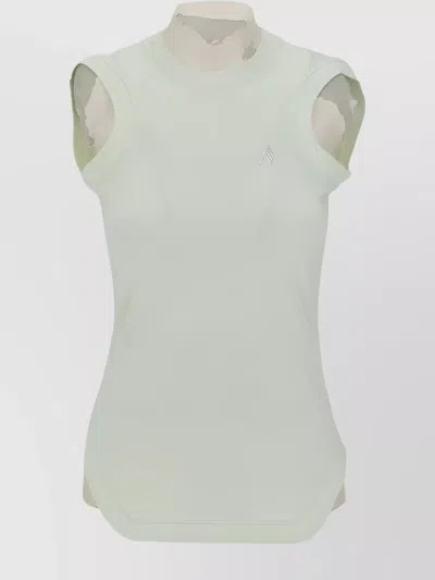 Attico Crew Neck Sleeveless Top