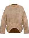 Attico Pullover Mit Logo-stickerei In Brown
