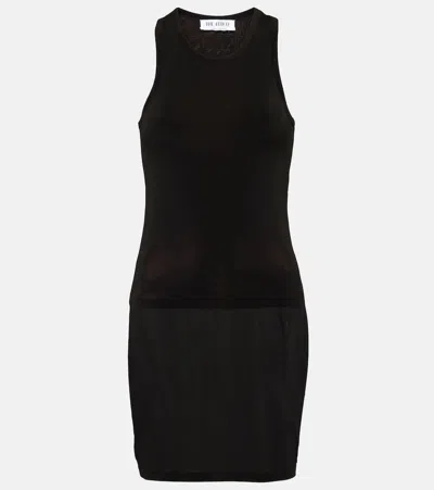 Attico Crew Neck Tank In Black
