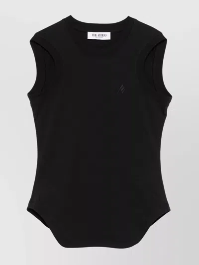 ATTICO CREW NECK TANK TOP WITH CURVED HEM