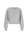 Attico Crewneck Sweatshirt In Gray