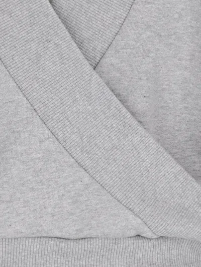 Attico Crewneck Sweatshirt In Gray