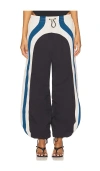 Attico Panelled Drawstring Trousers In Multi