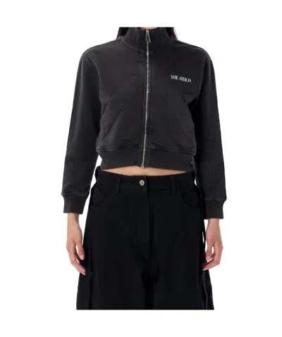 ATTICO CROP ZIP FLEECE