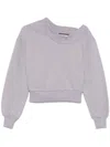 Attico Cropped Asymmetrical Gray