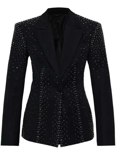 ATTICO CRYSTAL-EMBELLISHED BLAZER