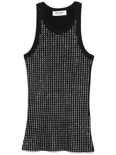 ATTICO CRYSTAL-EMBELLISHED TANK TOP