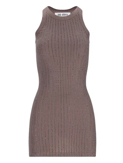 ATTICO CRYSTAL MINI DRESS