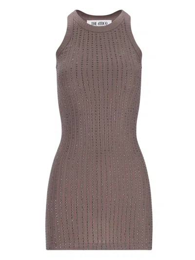 ATTICO CRYSTAL MINI DRESS