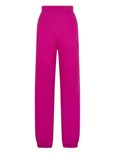 Attico Cuffed Sweatpants In Pink