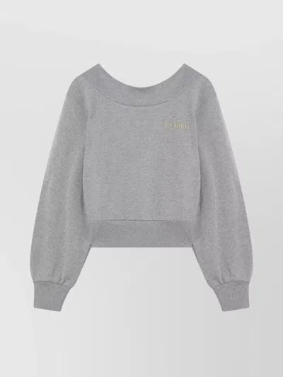 ATTICO CUT-OUT BACK LONG SLEEVE SWEATSHIRT