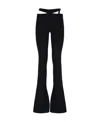 Attico The  Cigarette Long Trousers Clothing In Black