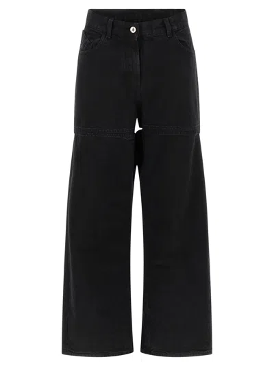ATTICO CUT-OUT JEANS BLACK