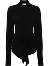 Attico Cut-out Mini Dress In Black