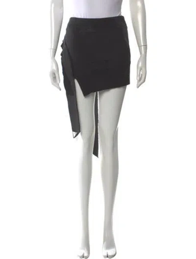 Pre-owned Attico Cutout Accent Mini Skirt W/ Tags In Black