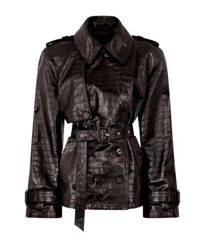 Attico Bomber Dark Brown