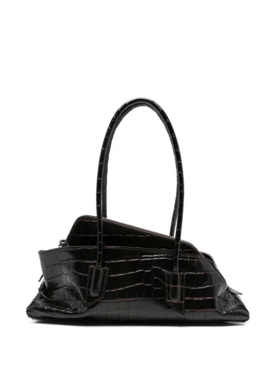 Attico Dark Brown La Passeggiata Small Shoulder Bag