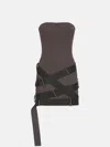 Attico Dark Brown Mini Dress In Dark Brown