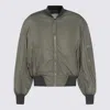 Attico Tech Bomber Jacket In Green