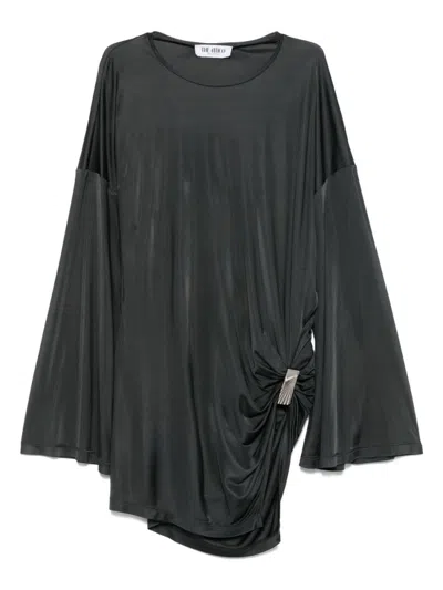 ATTICO DARK GREY MINI DRESS