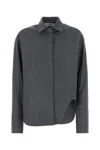 Attico Dark Grey Wool Blend Eliza Shirt