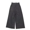 Attico Dark Grey Wool Blend Palazzo Pant