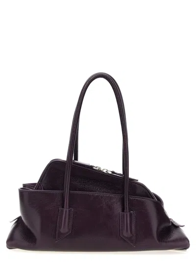 Attico Dark Purple La Passeggiata Small Shoulder Bag