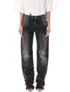 Attico The  Denim Ring In Black