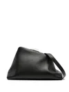 Attico Day Off Leather Shoulder Bag In Black