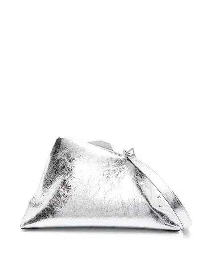 Attico Day Off Metallic Leather Clutch Bag