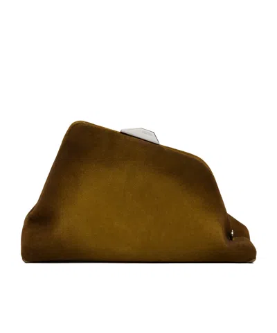 Attico Day Off Shoulder Bag In Brown
