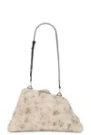 Attico Day Off Shoulder Bag In Sand Melange