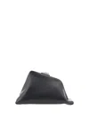 Attico Day Off Leather Shoulder Bag In Black