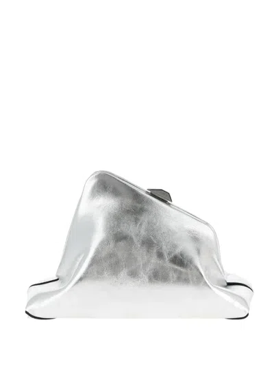 Attico Silver Day Off Clutch