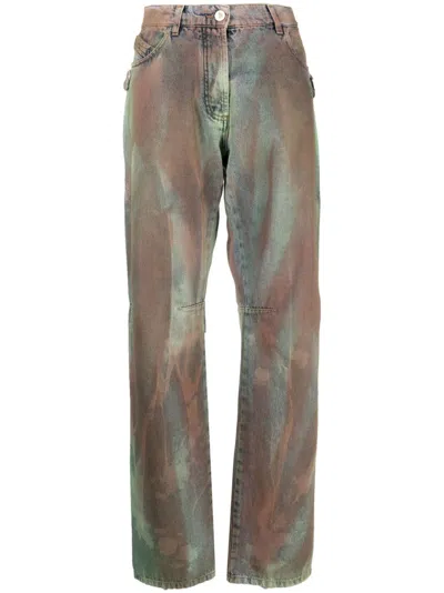 Attico Deann Camouflage Trousers In Blau