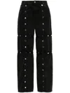 Attico Snap-button Pants In Black