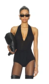 Attico Deep V Bodysuit In Black