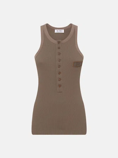 Attico T-shirt ''delice'' In Dark Brown