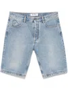 Attico Denim Shorts With Belt Loops In Blue