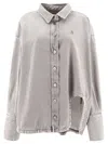 Attico The  Denim Jacket With Cut-out